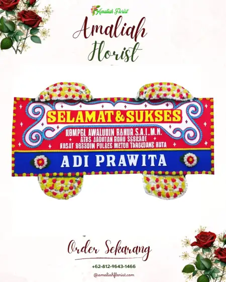 Papan Bunga Ucapan Selamat sukagalih